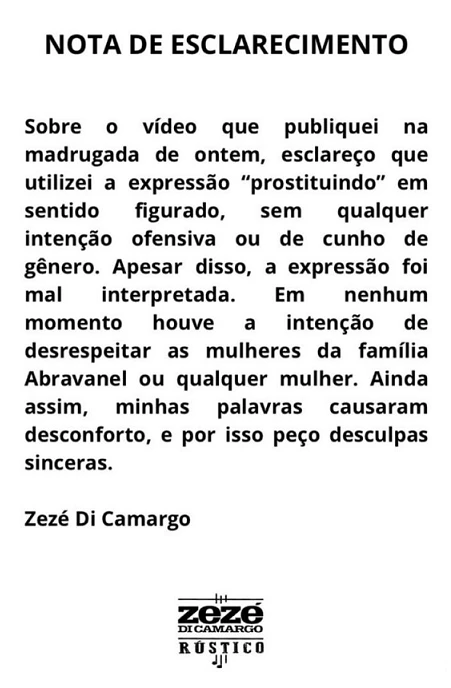 polêmica Zezé Di Camargo x SBT
